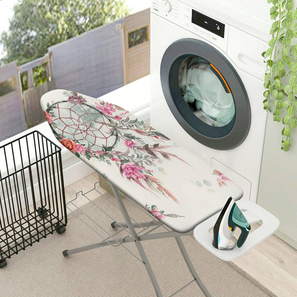 1-Piece Floral Dreamcatcher Bohemian  Ironing Board Cover, Universal Size, Without Board