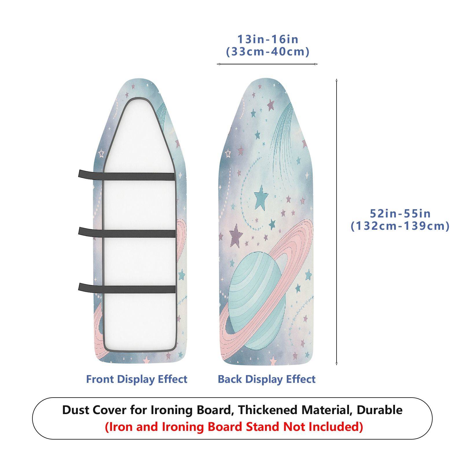 1-Piece Starry Galaxy Planet  Ironing Board Cover, Universal Size, Without Board