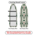 1-Piece Christmas Green Bow Stripe  Ironing Board Cover, Universal Size, Without Board