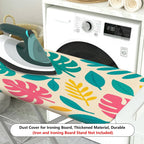 1-Piece Tropical Leaf Pattern  Ironing Board Cover, Universal Size, Without Board