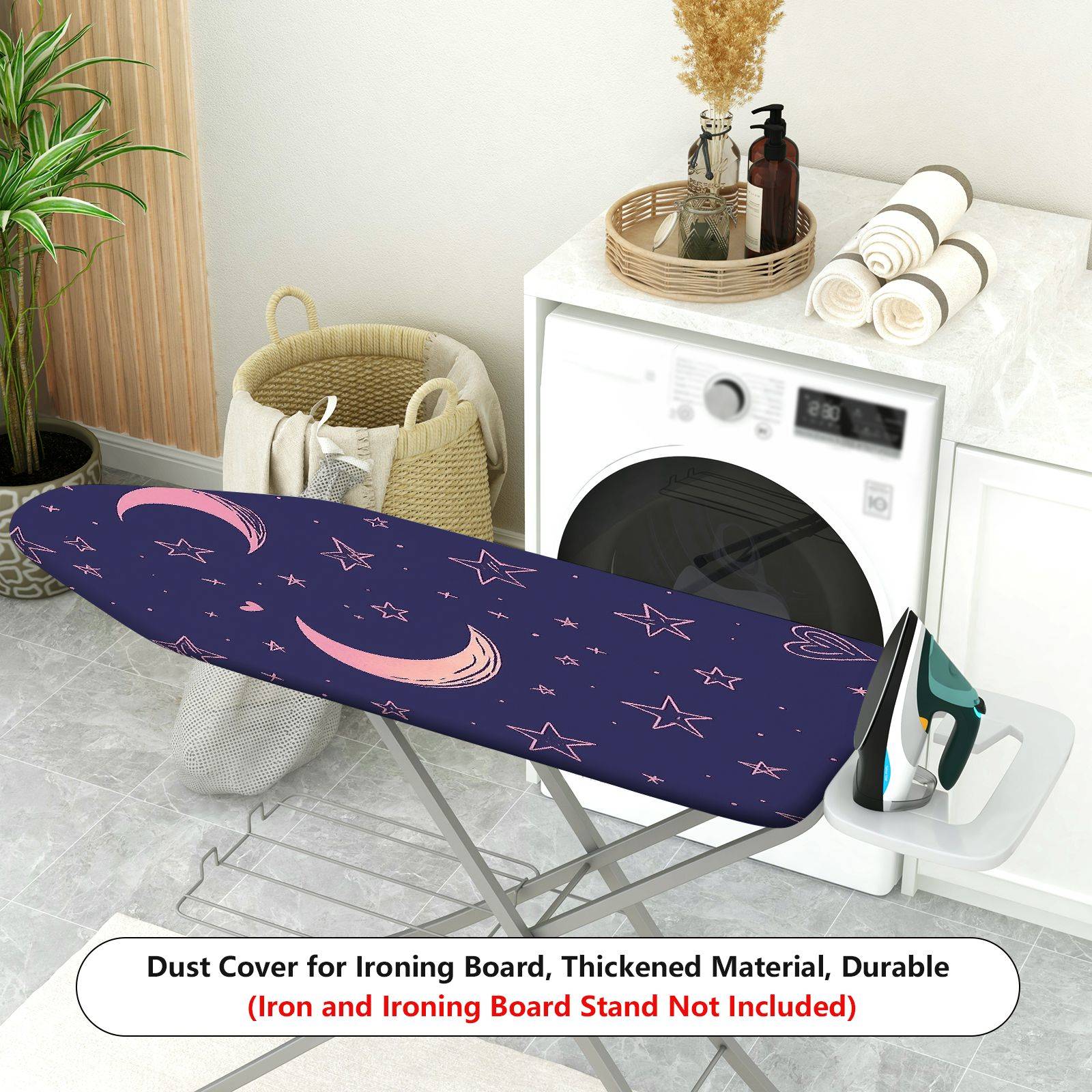 1-Piece Moon Star Heart  Ironing Board Cover, Universal Size, Without Board