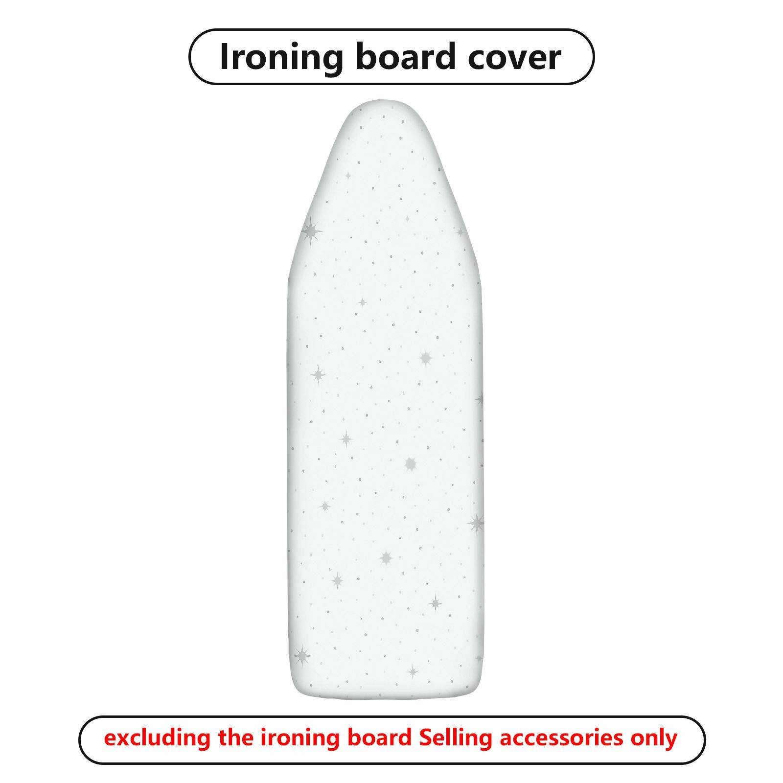 1-Piece Starry Night Sparkle Elegant  Ironing Board Cover, Universal Size, Without Board