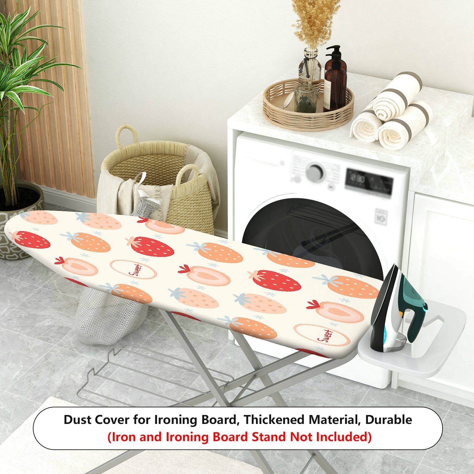 1-Piece Fruit Pattern Strawberry Sweet  Ironing Board Cover, Universal Size, Without Board