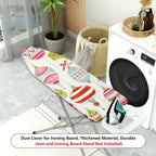 1-Piece Colorful Ornament Festive Christmas  Ironing Board Cover, Universal Size, Without Board