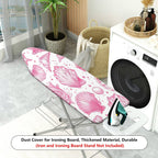 1-Piece Seashell Starfish Pink  Ironing Board Cover, Universal Size, Without Board