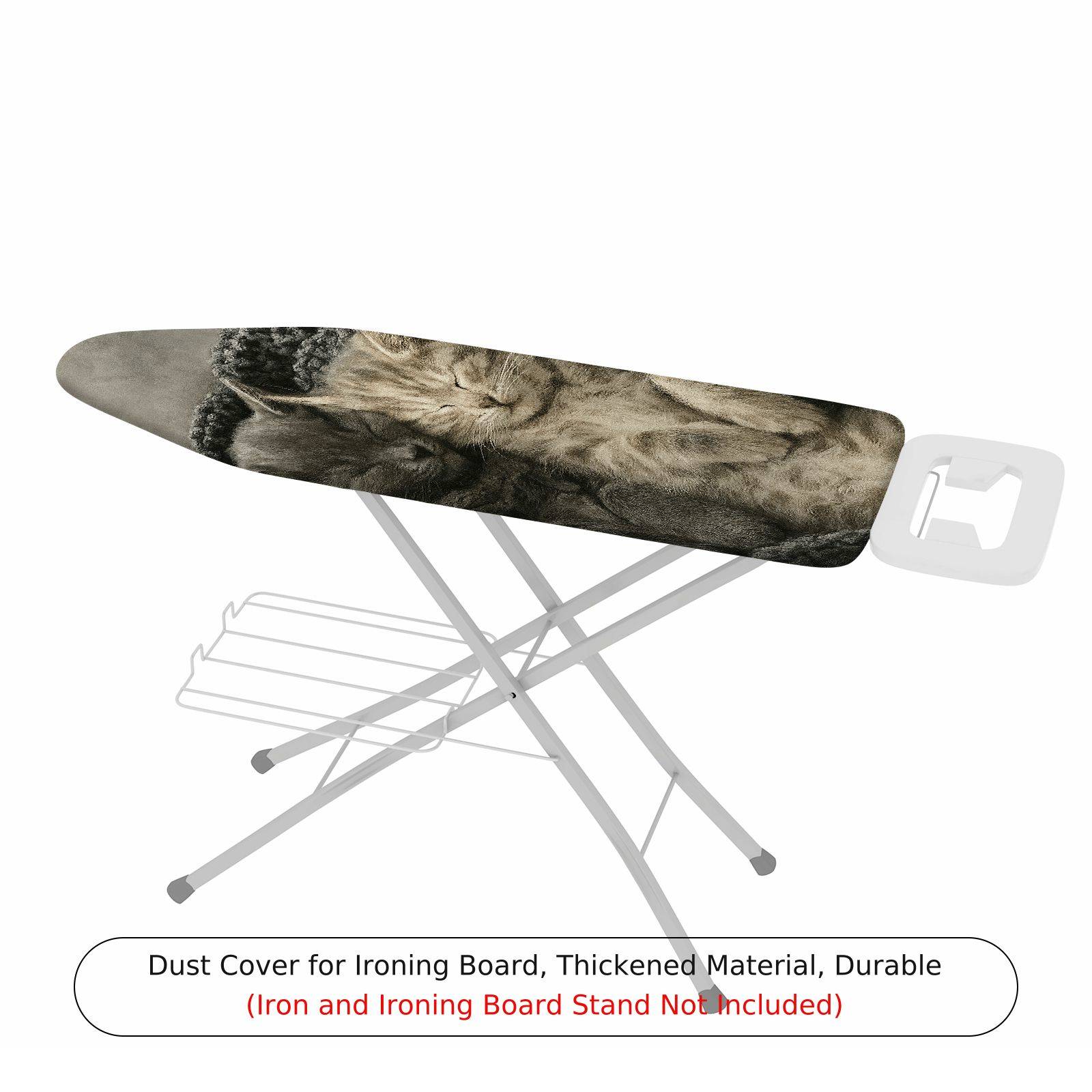 1-Piece Cat Sleeping Cozy Textile  Ironing Board Cover, Universal Size, Without Board