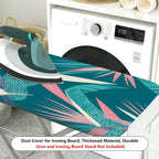1-Piece Tropical Leaves Floral Pattern Decorative  Ironing Board Cover, Universal Size, Without Board