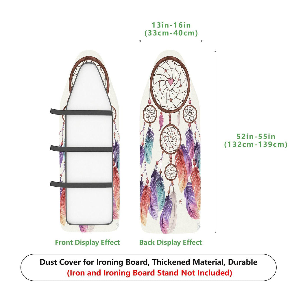 1-Piece Dreamcatcher Feather Bohemian  Ironing Board Cover, Universal Size, Without Board