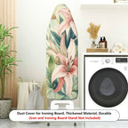 1-Piece Floral Pattern, Tropical Atmosphere, Elegant Design, Household  Ironing Board Cover, Universal Size, Without Board