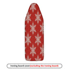 1-Piece Snowflake Red Christmas Holiday  Ironing Board Cover, Universal Size, Without Board