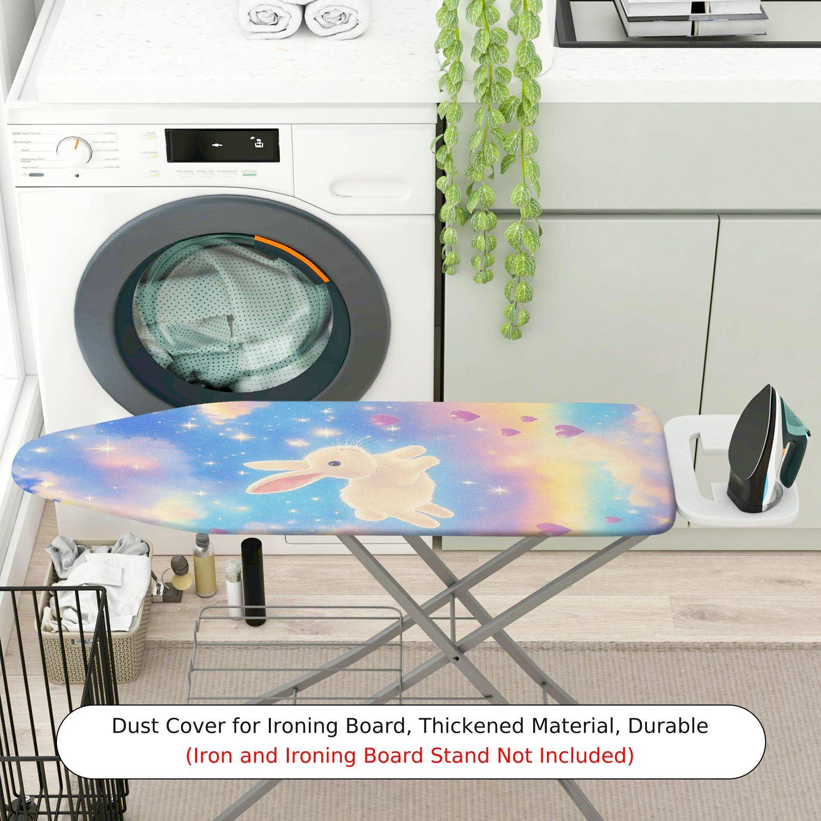 1-Piece Rabbit Star Sky Heart  Ironing Board Cover, Universal Size, Without Board