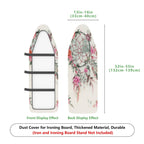 1-Piece Floral Dreamcatcher Bohemian  Ironing Board Cover, Universal Size, Without Board
