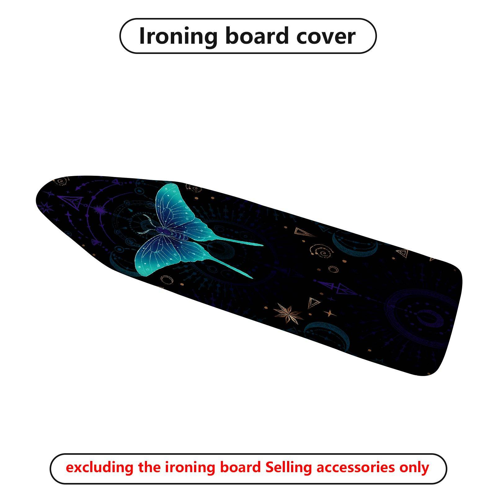 1-Piece Butterfly Starry Night Mystical  Ironing Board Cover, Universal Size, Without Board