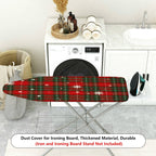 1-Piece Plaid Snowflake Christmas  Ironing Board Cover, Universal Size, Without Board