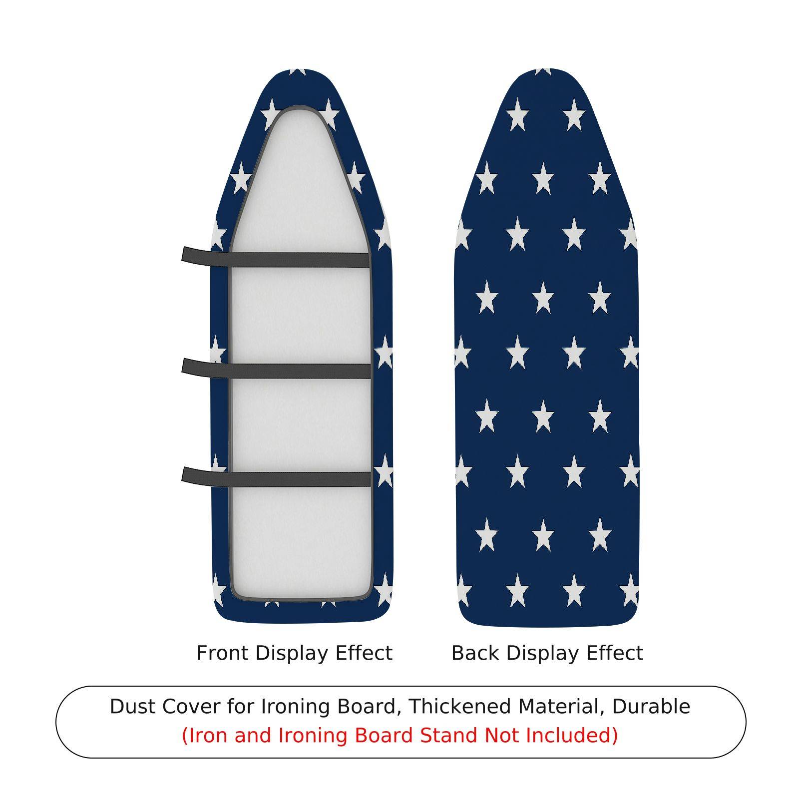 1-Piece Star Pattern Blue American  Ironing Board Cover, Universal Size, Without Board