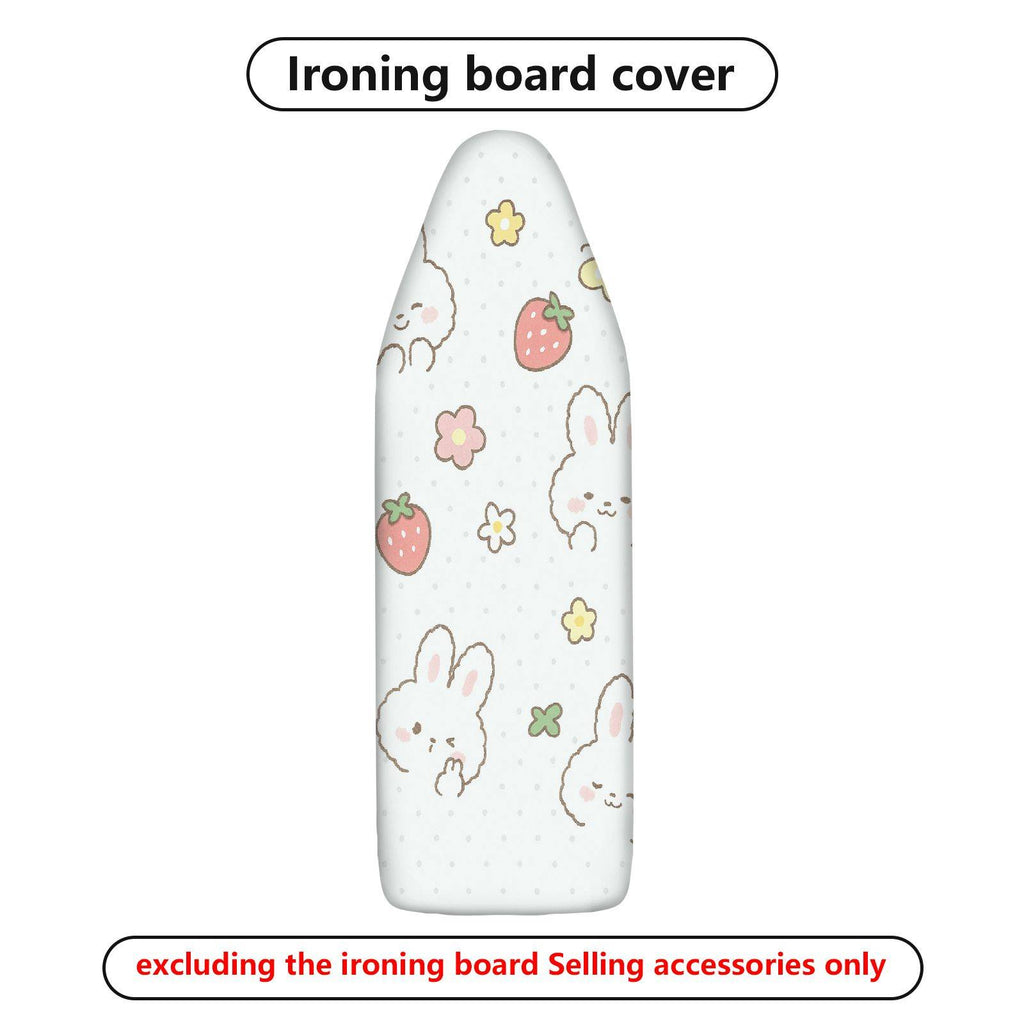 1-Piece Strawberry Rabbit Floral  Ironing Board Cover, Universal Size, Without Board