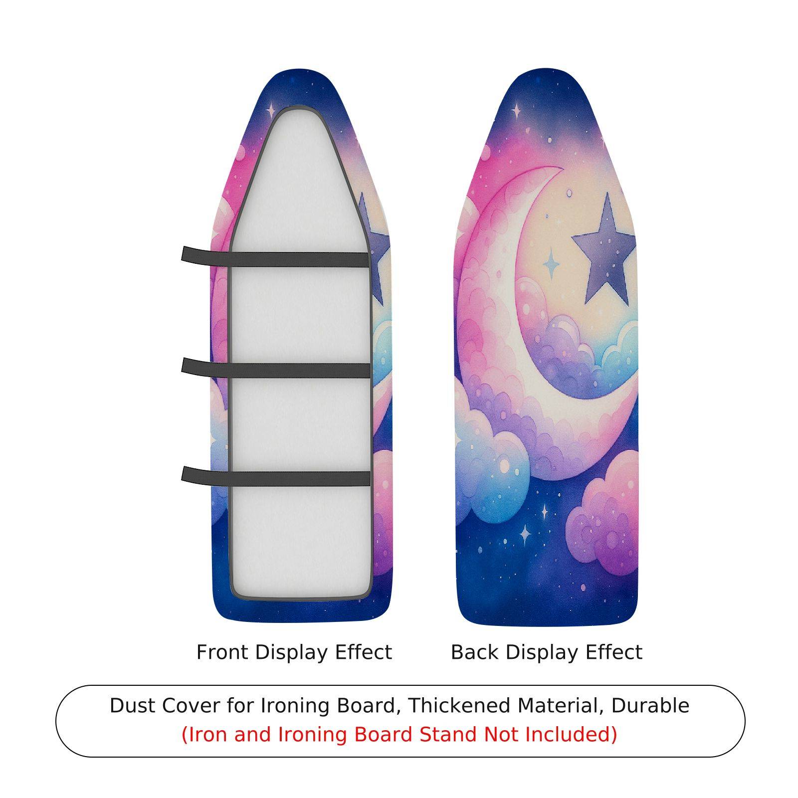 1-Piece Moon Star Cloud  Ironing Board Cover, Universal Size, Without Board