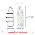 1-Piece Snowflake Star Pattern Winter  Ironing Board Cover, Universal Size, Without Board