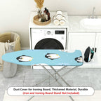 1-Piece Penguin Snowflake Snowman  Ironing Board Cover, Universal Size, Without Board