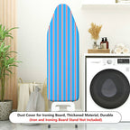 1-Piece Blue Striped Simple Modern  Ironing Board Cover, Universal Size, Without Board
