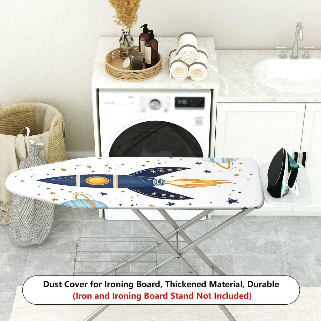 1-Piece Rocket Planet Star  Ironing Board Cover, Universal Size, Without Board