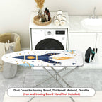 1-Piece Rocket Planet Star  Ironing Board Cover, Universal Size, Without Board