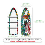 1-Piece Leaves Floral Tropical  Ironing Board Cover, Universal Size, Without Board
