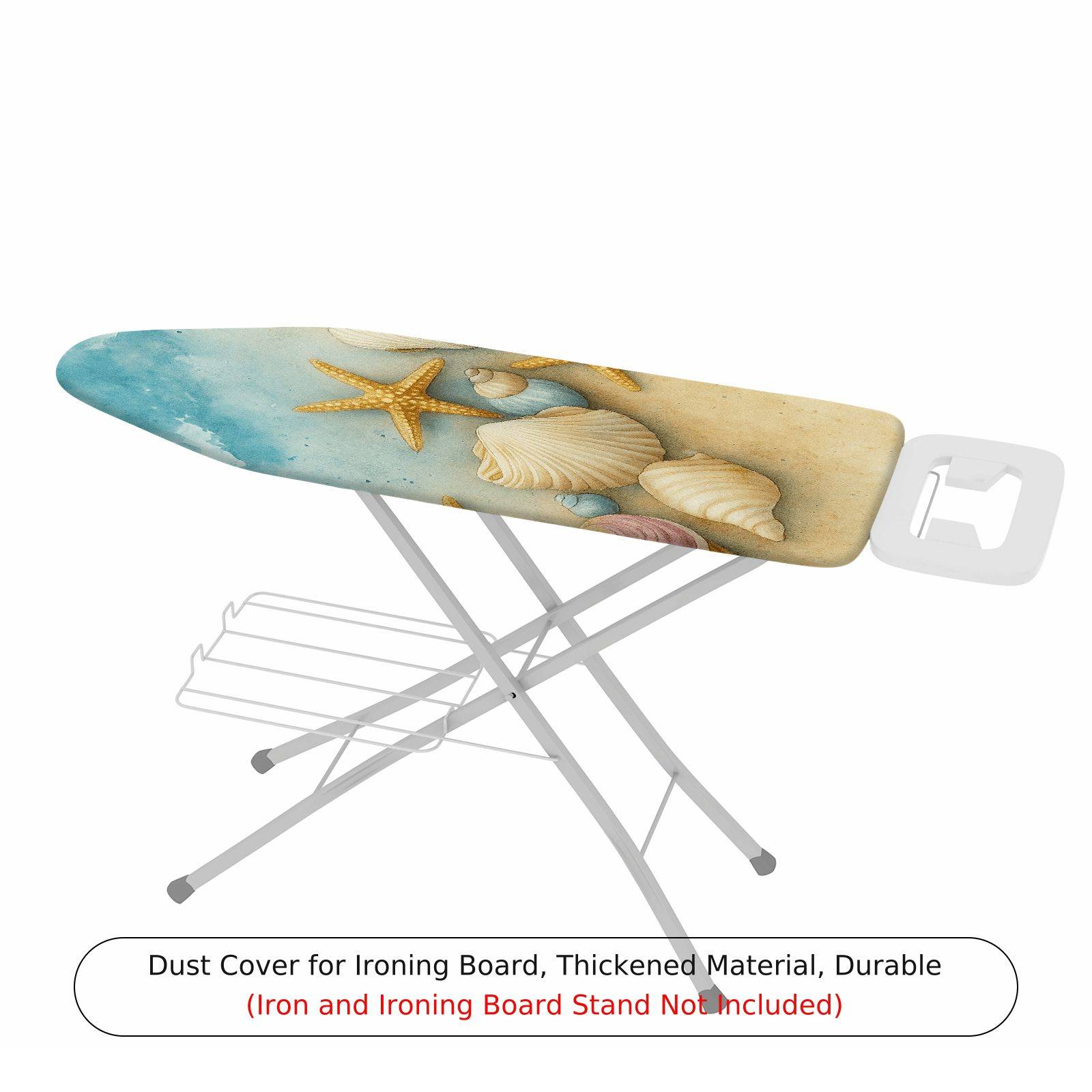 1-Piece Shells Starfish Ocean  Ironing Board Cover, Universal Size, Without Board