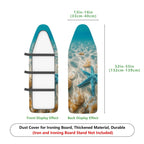 1-Piece Ocean Shell Starfish  Ironing Board Cover, Universal Size, Without Board