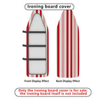 1-Piece Striped Pattern Red and White Modern  Ironing Board Cover, Universal Size, Without Board
