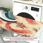 1-Piece Festive Christmas Scarf Holly  Ironing Board Cover, Universal Size, Without Board