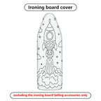 1-Piece Rocket Space Stars  Ironing Board Cover, Universal Size, Without Board