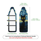 1-Piece Starry Night Cat Artistic  Ironing Board Cover, Universal Size, Without Board
