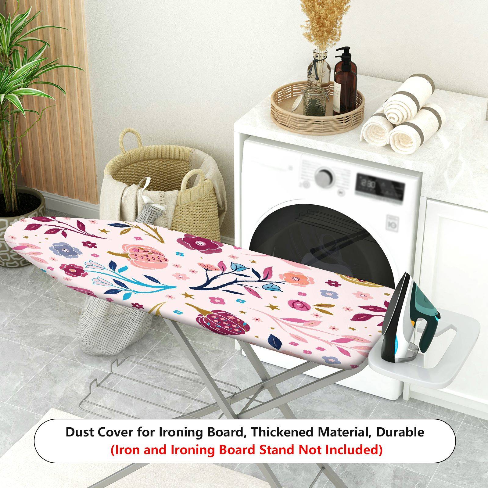 1-Piece Floral Pumpkin Star  Ironing Board Cover, Universal Size, Without Board