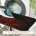 1-Piece Black Cat Rose Elegant  Ironing Board Cover, Universal Size, Without Board