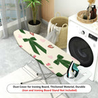 1-Piece Green Ribbon Strawberry Cherry  Ironing Board Cover, Universal Size, Without Board