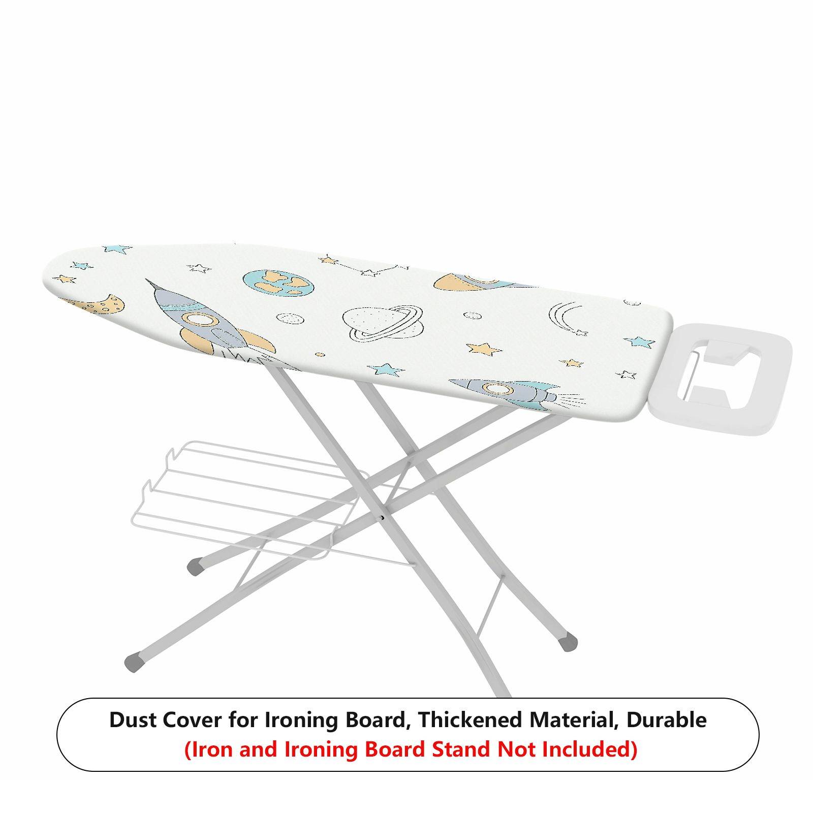 1-Piece Rocket Planet Star  Ironing Board Cover, Universal Size, Without Board