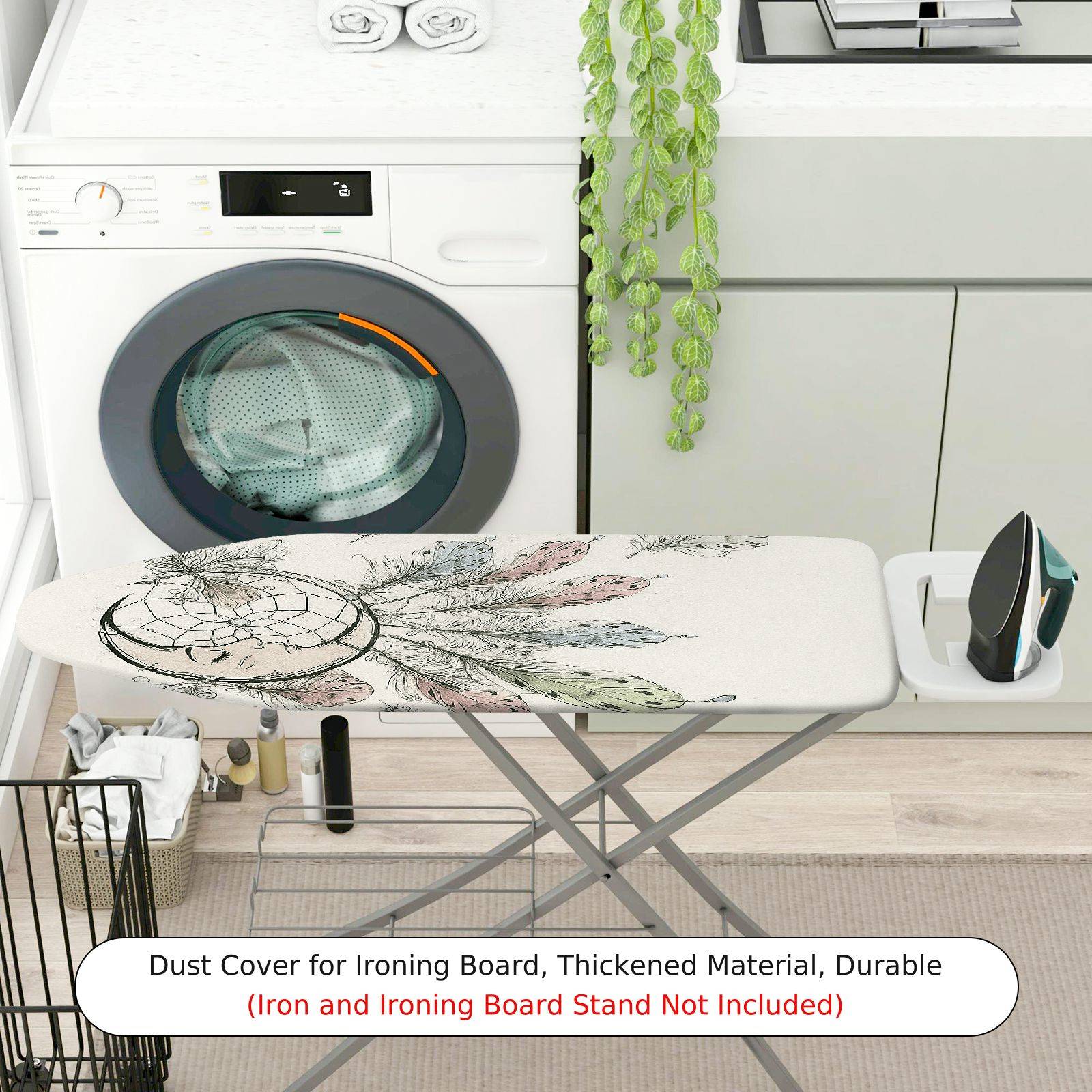 1-Piece Dreamcatcher Feather Bohemian  Ironing Board Cover, Universal Size, Without Board