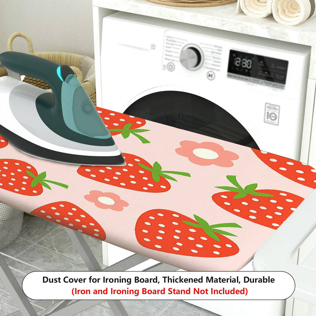 1-Piece Strawberry Floral Fruit  Ironing Board Cover, Universal Size, Without Board
