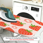 1-Piece Strawberry Floral Fruit  Ironing Board Cover, Universal Size, Without Board