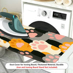 1-Piece Cat Paw Pattern Multicolor Decorative  Ironing Board Cover, Universal Size, Without Board