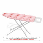 1-Piece Pink Bow Striped Pattern  Ironing Board Cover, Universal Size, Without Board