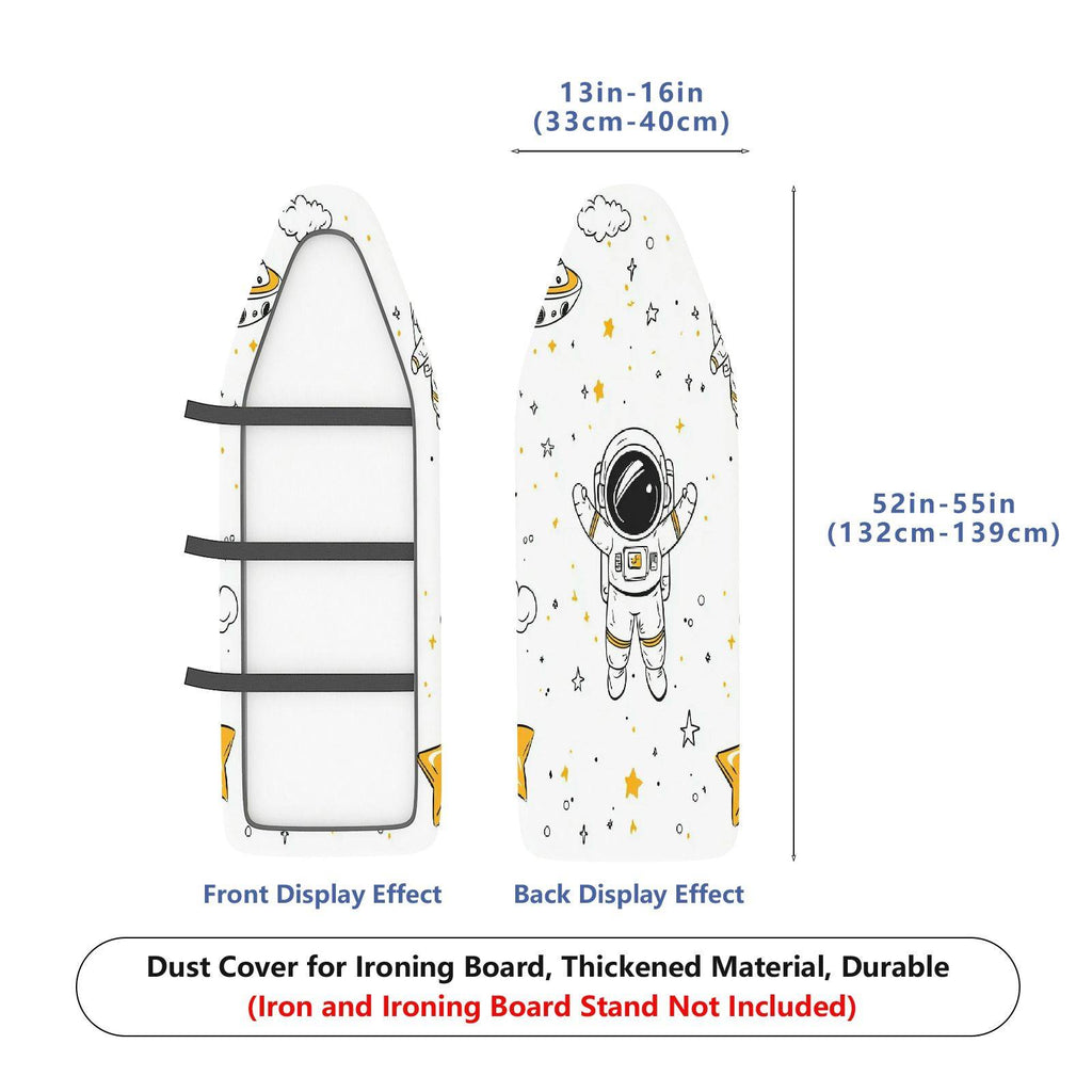 1-Piece Astronaut Space Stars  Ironing Board Cover, Universal Size, Without Board