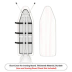 1-Piece White Pink Minimalist Striped  Ironing Board Cover, Universal Size, Without Board