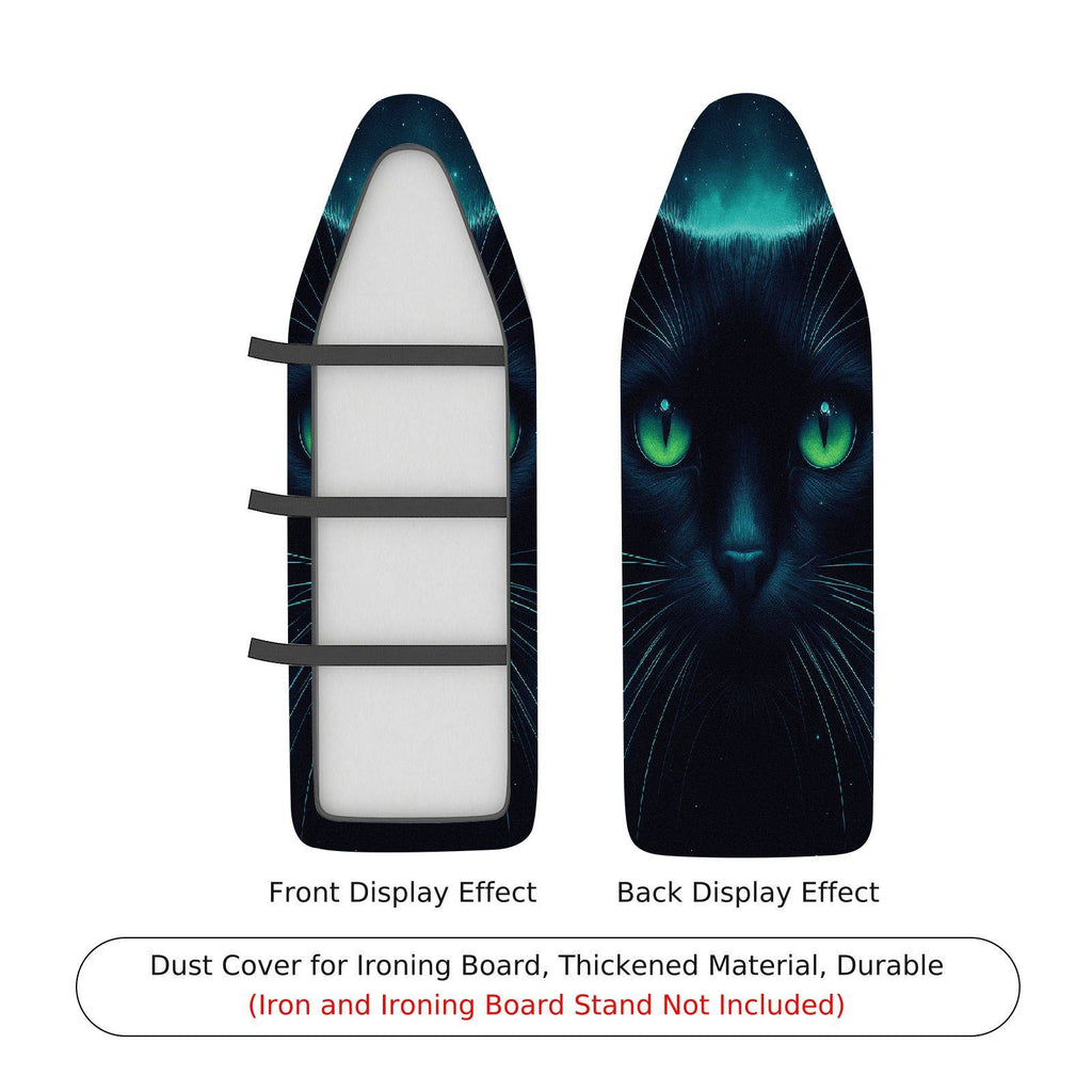 1-Piece Black Cat Moon Night  Ironing Board Cover, Universal Size, Without Board