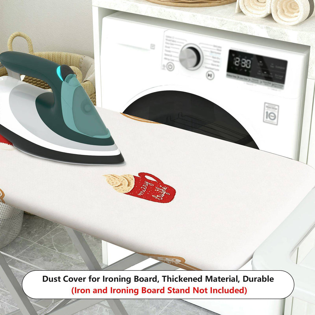 1-Piece Christmas stocking gingerbread Xmas  Ironing Board Cover, Universal Size, Without Board