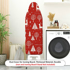 1-Piece Christmas Deer Tree  Ironing Board Cover, Universal Size, Without Board