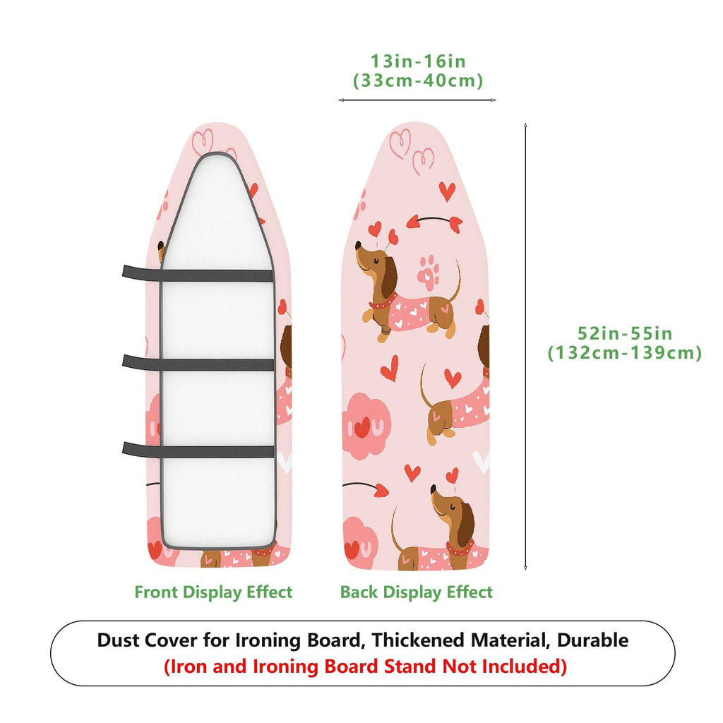 1-Piece Dog Heart Love  Ironing Board Cover, Universal Size, Without Board