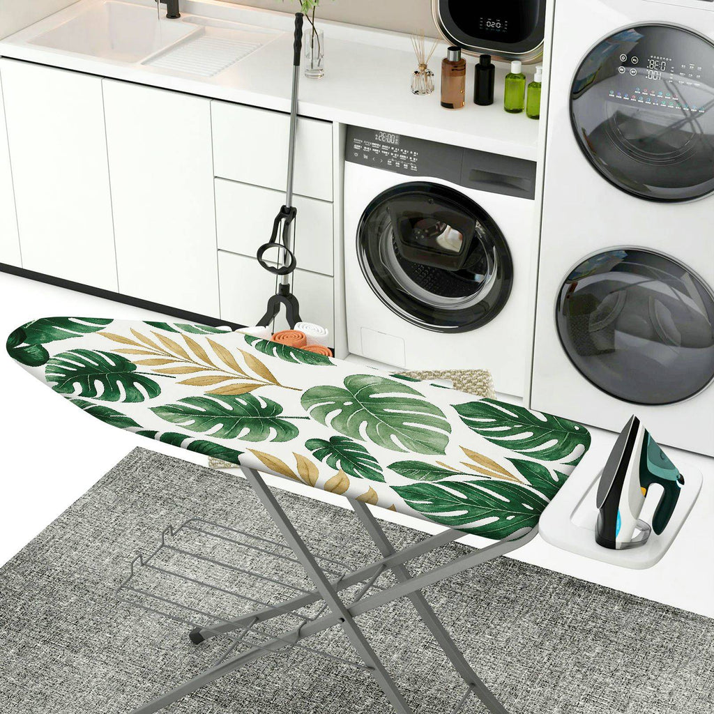 1-Piece Tropical Leaf Green  Ironing Board Cover, Universal Size, Without Board