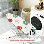 1-Piece Pumpkin Floral Star  Ironing Board Cover, Universal Size, Without Board